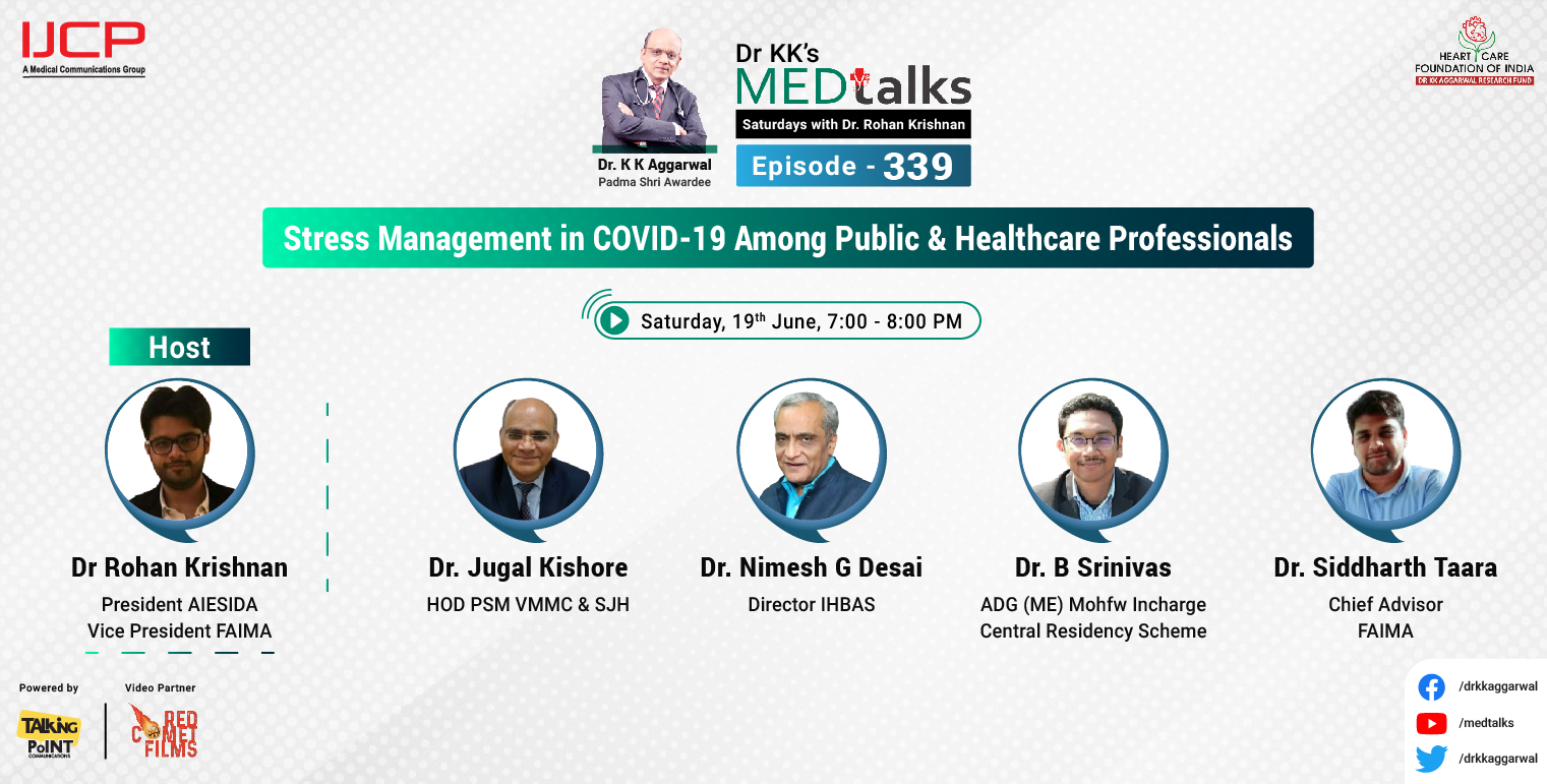 Stress Management in Covid -19 Among Public & Healthcare Professionals